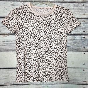 J.Crew Vintage Cotton Leopard Print Tee Women’s S